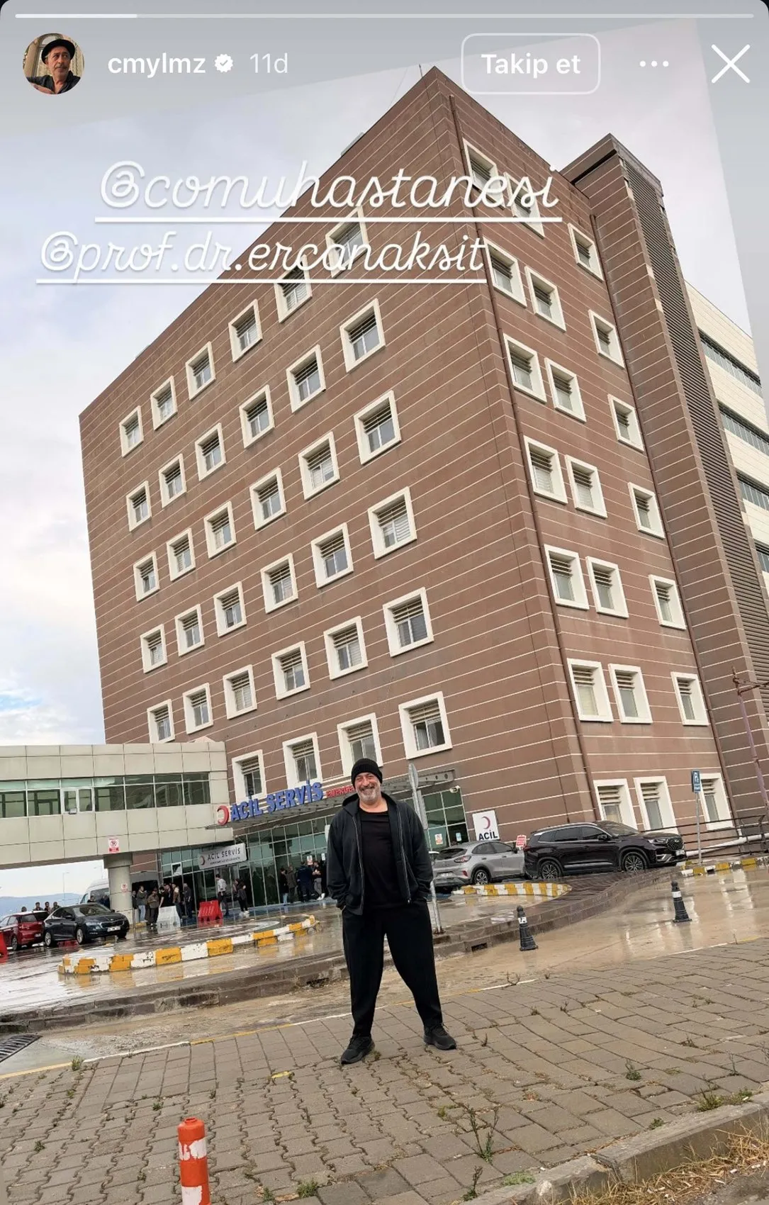Ünlü komedyen Cem Yılmaz sağlık kontrolü için yeniden Çanakkale'de