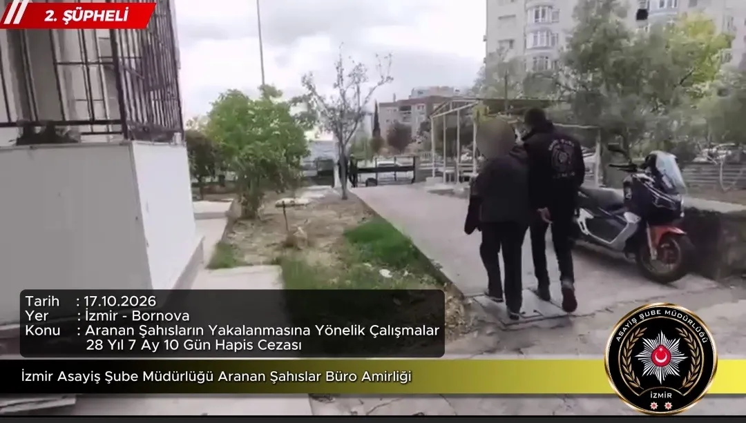 Dokuz yıllık kaçış Bornova'da son buldu: Dolandırıcılık hükümlüsü eski eşler aynı evde yakalandı