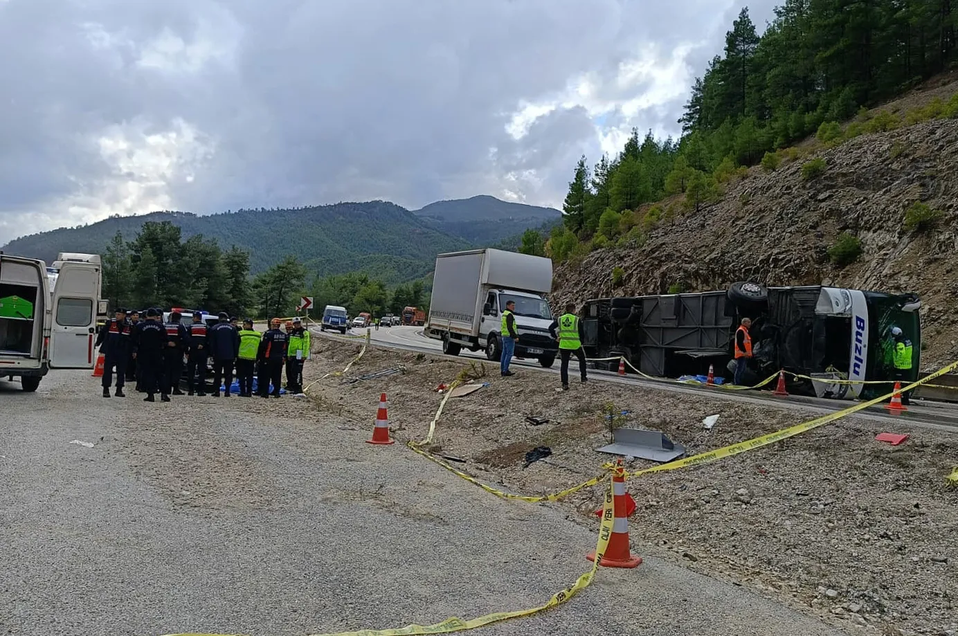 Dereboğazı'nda korkunç kaza: Dinlenme kabinindeki yedek şoför hayatını kaybetti