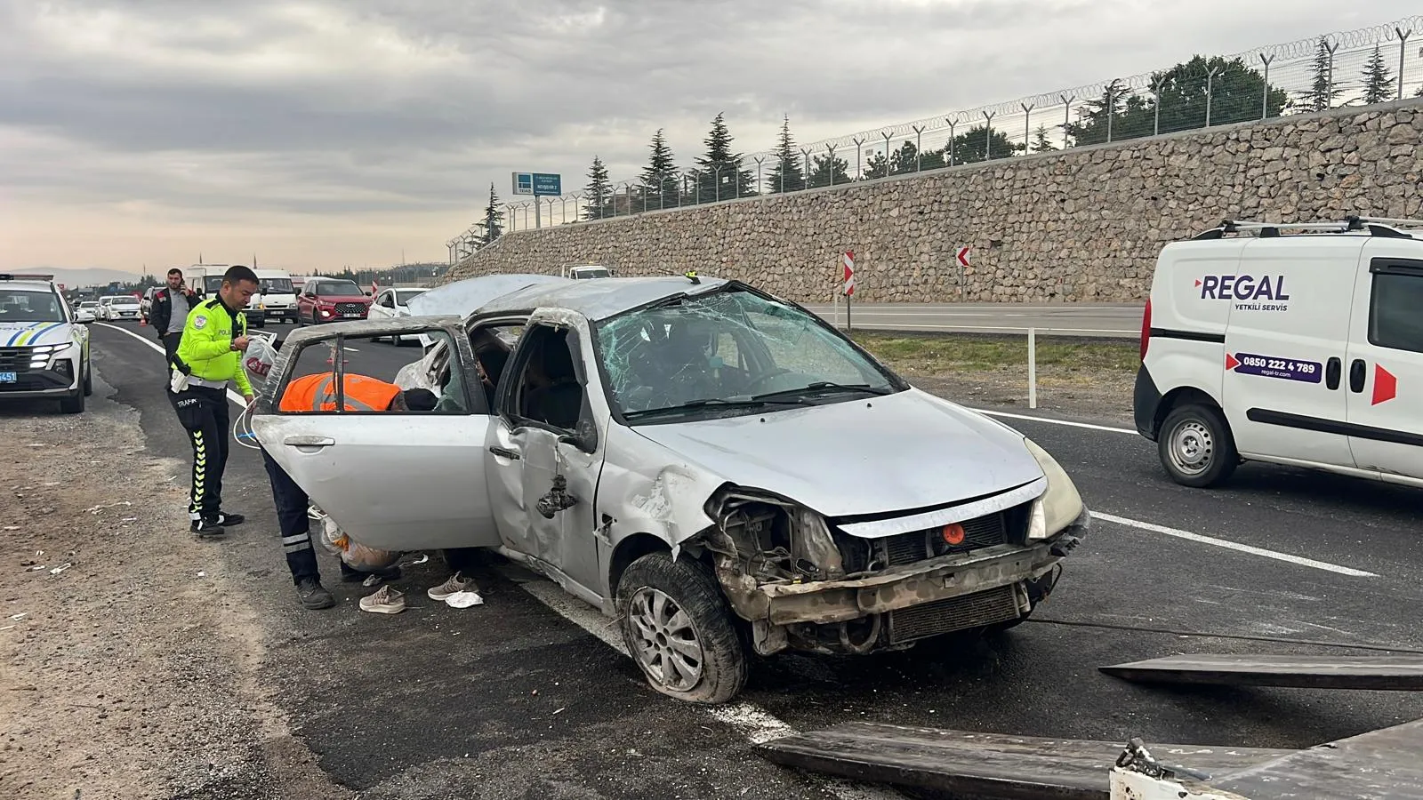 Nevşehir yolunda sabah trafiğinde korkutan kaza: 7 kişi hastanelik oldu