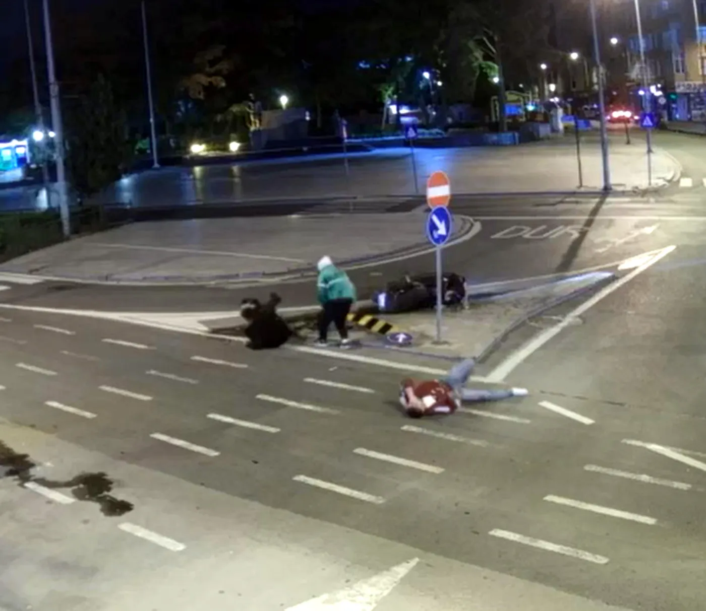 Çorlu'da gece yarısı dehşeti: İki motosikletin çarpışma anı saniye saniye kaydedildi