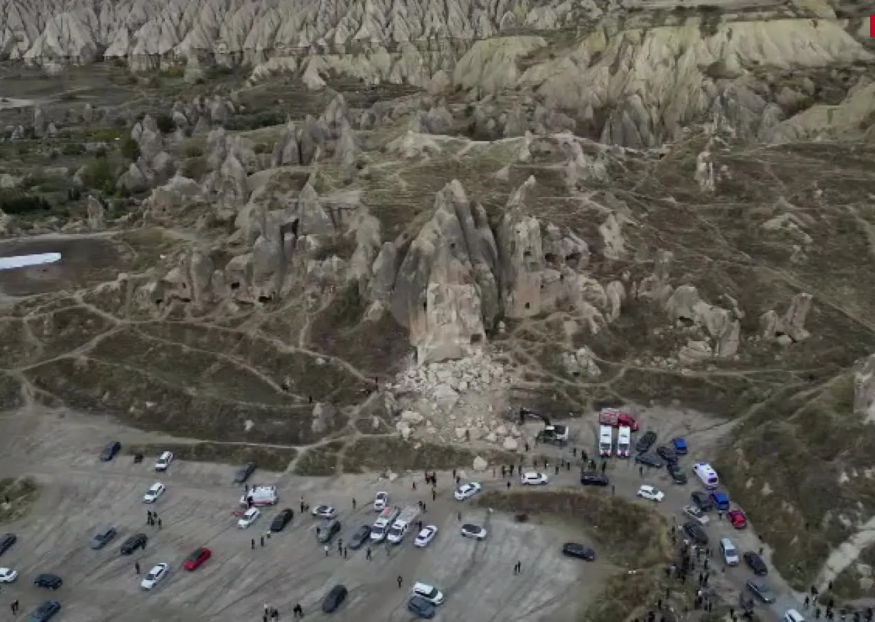 Göreme'de peribacası faciası: Arama kurtarma ekipleri zamana karşı yarışıyor