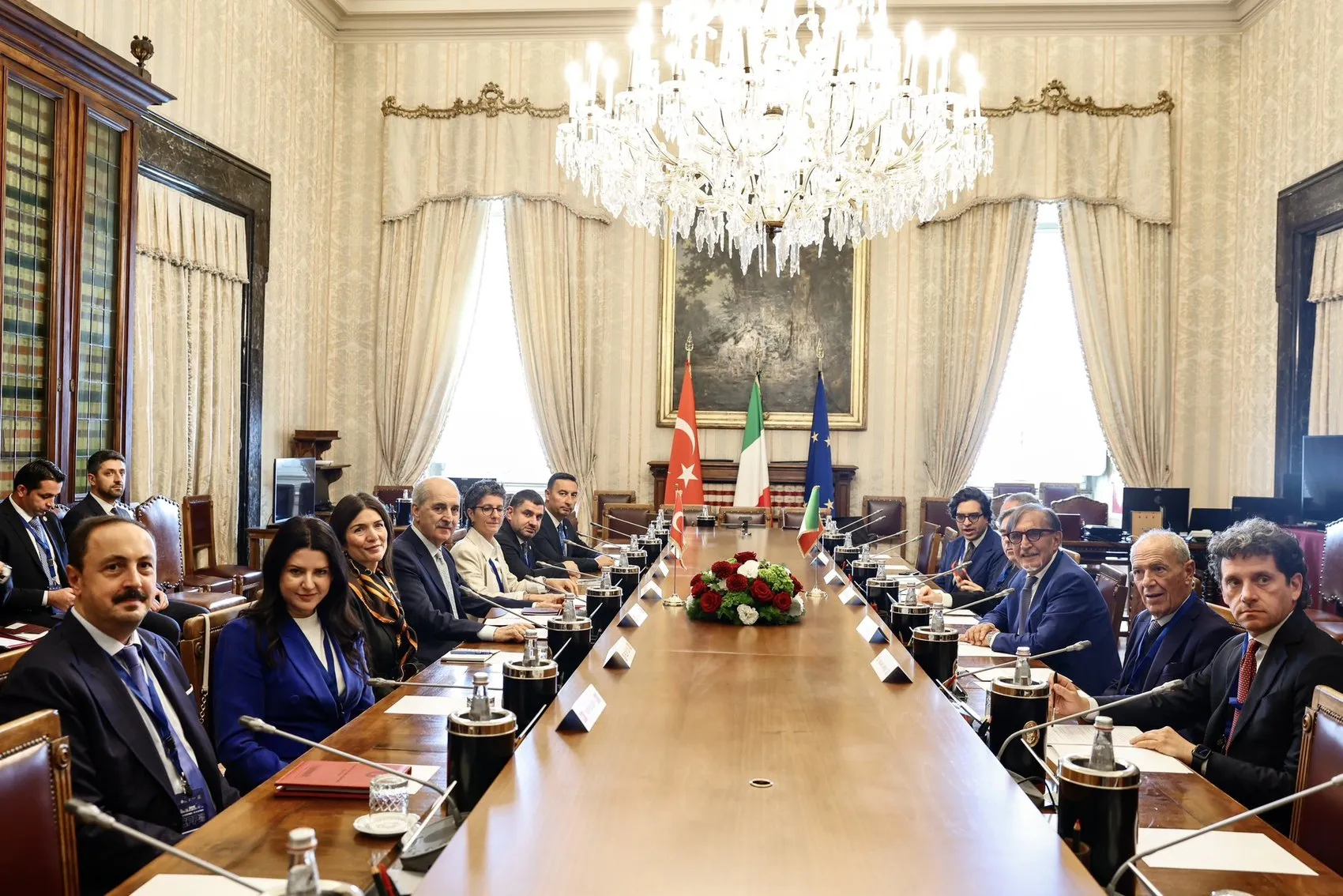 Roma'da kritik zirve: Kurtulmuş ve La Russa'dan parlamenter diplomasi mesajı