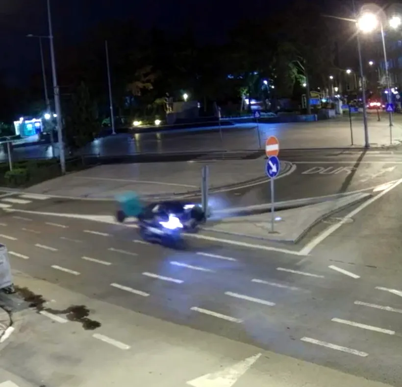Çorlu'da gece yarısı dehşeti: İki motosikletin çarpışma anı saniye saniye kaydedildi