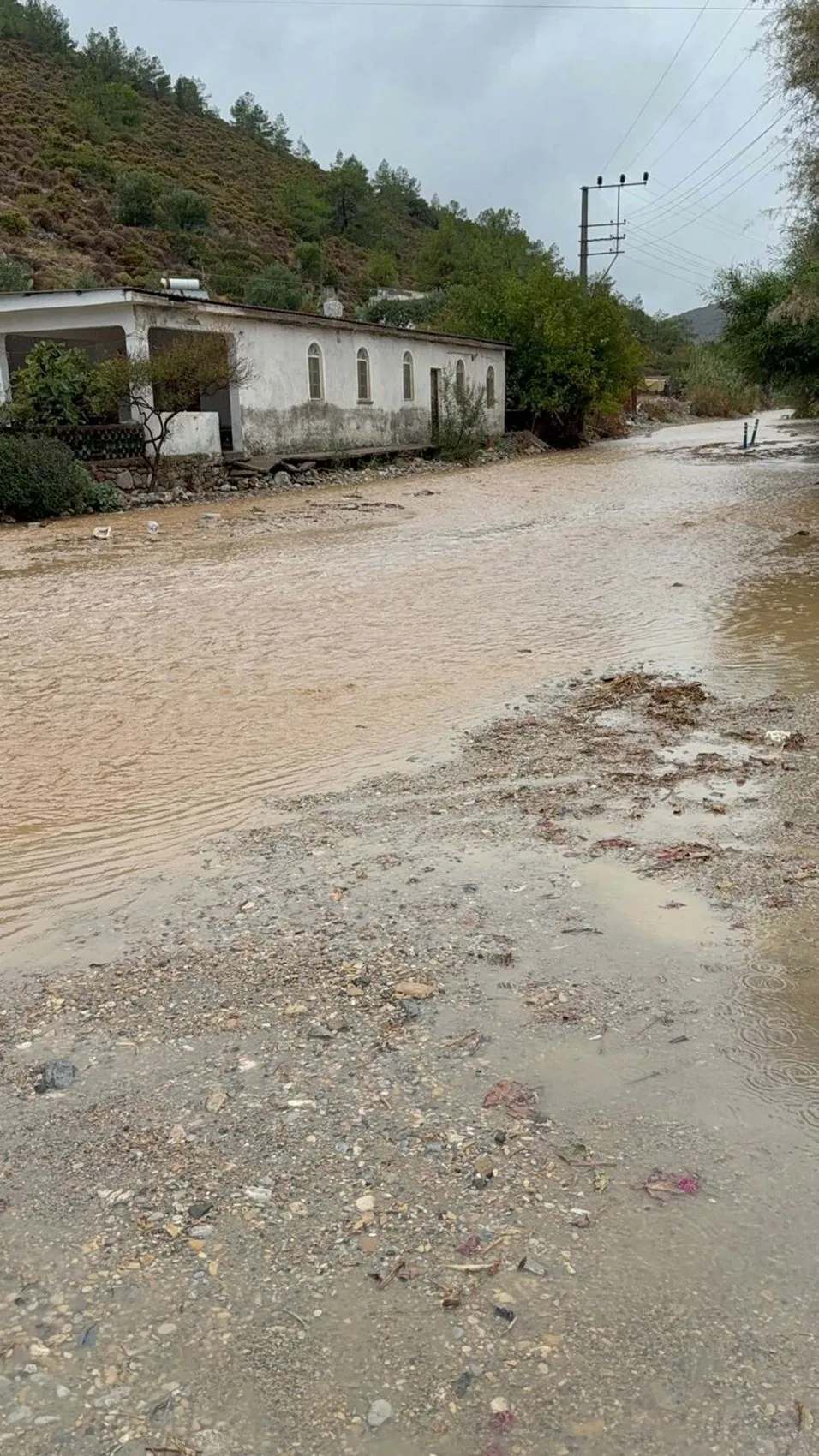 Datça'da doğa sürprizi: Turkuaz sular çamura teslim oldu