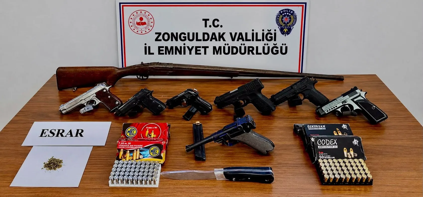 Zonguldak merkezli silah operasyonunda yargı kararı: Üç kişi cezaevine gönderildi