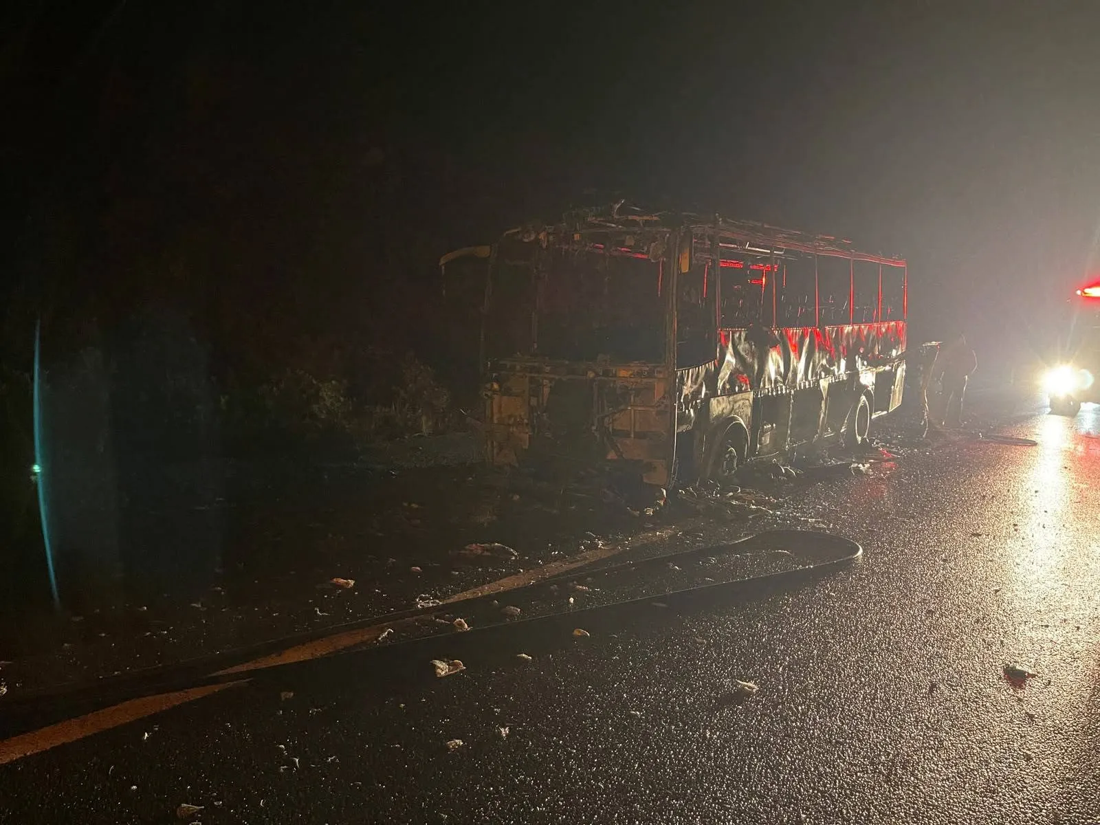 Gece yarısı dehşeti: Seyir halindeki araç küle döndü