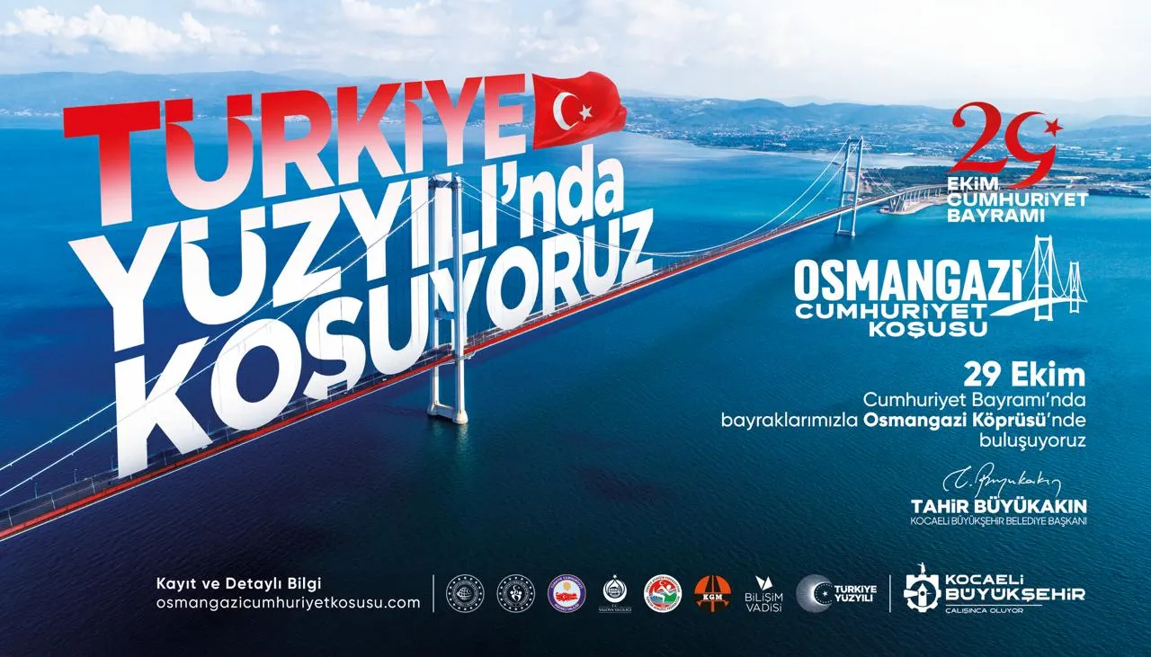 Osmangazi Köprüsü'nde tarihi gün: 6 bin kişi Cumhuriyet için koşacak