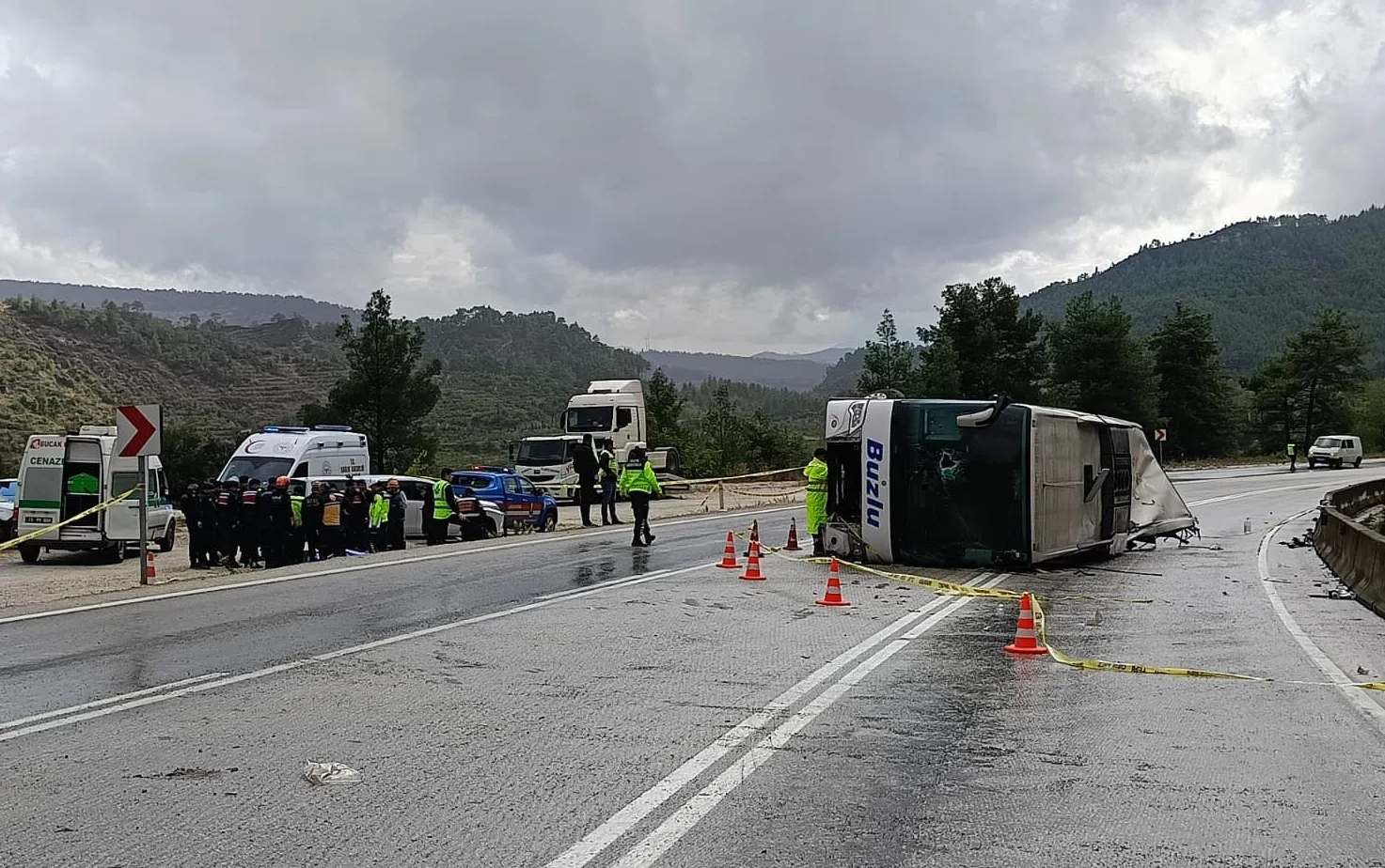 Dereboğazı'nda korkunç kaza: Dinlenme kabinindeki yedek şoför hayatını kaybetti