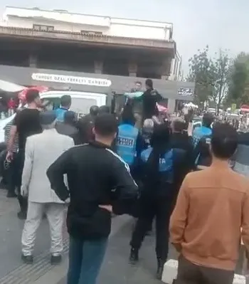 Diyarbakır'ın kalbinde gergin anlar: Kaldırım işgali müdahalesi arbedeye dönüştü