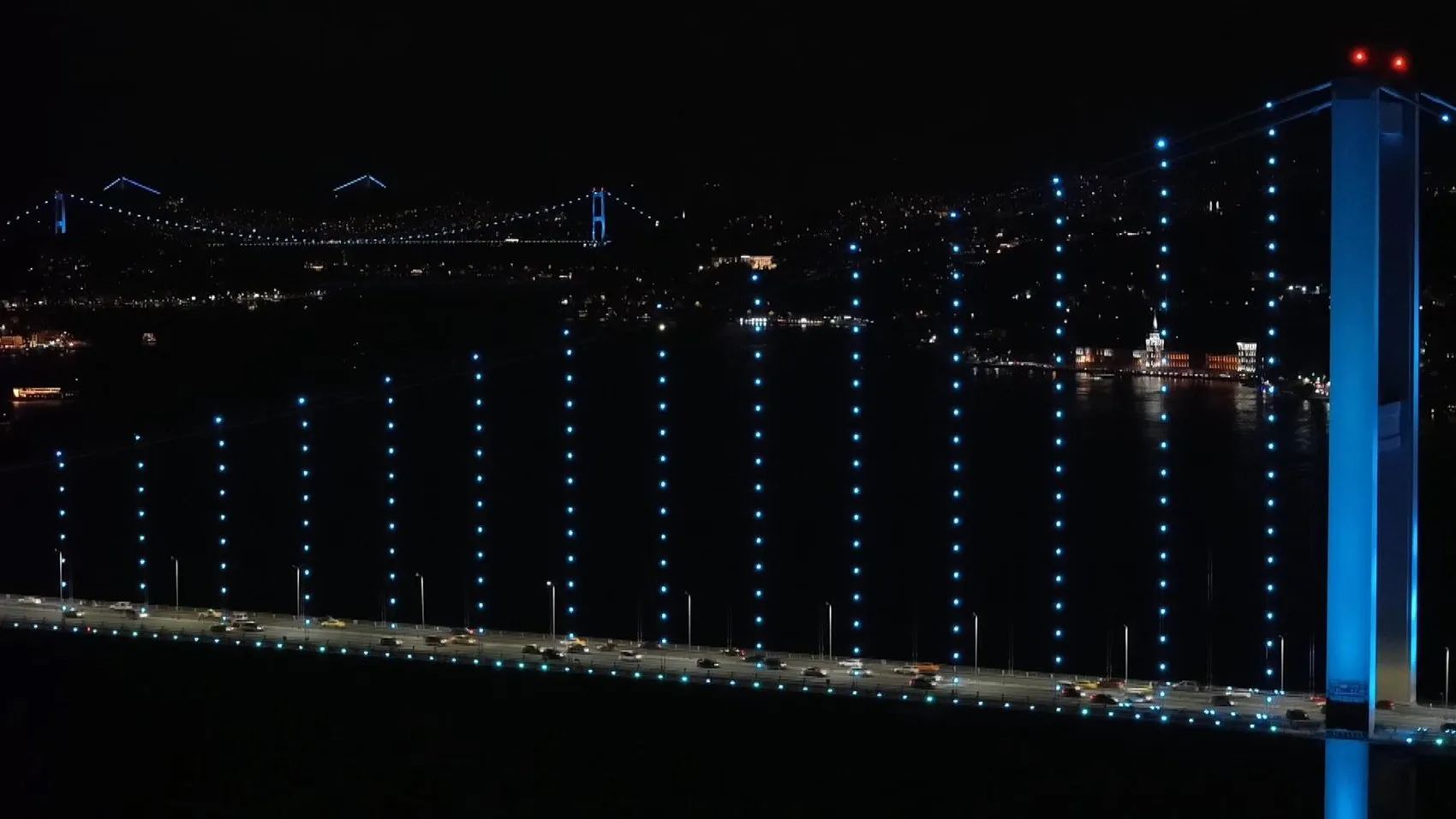 İstanbul Boğazı'nda Türk Dünyası'na özel görsel şölen