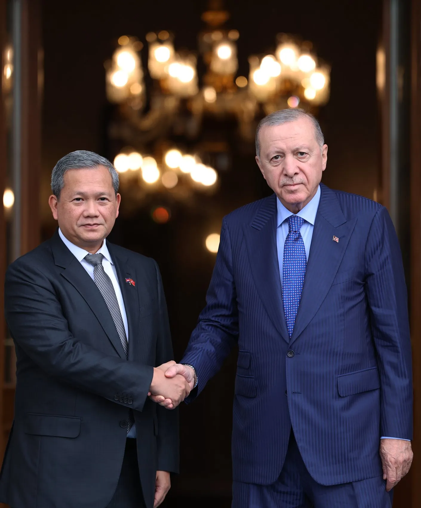 Dolmabahçe'de kritik diplomasi trafiği: Erdoğan ve Manet bir araya geldi