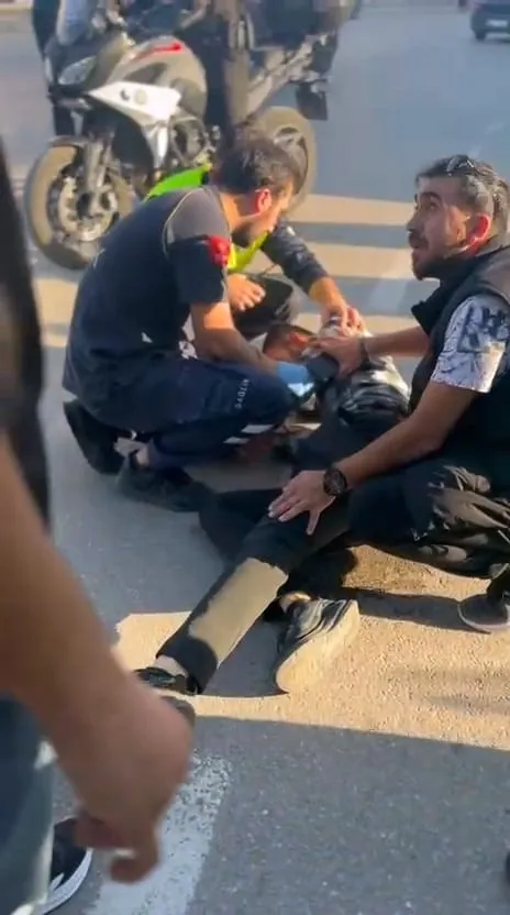 İnegöl'de trafik kazası: Halk otobüsü yayaya çarptı