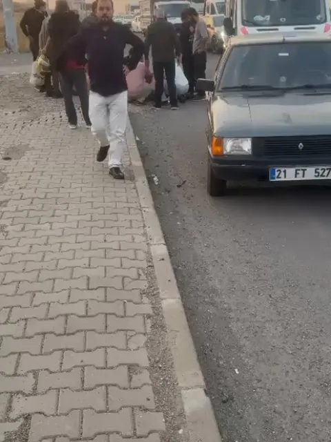 Bismil'de korku dolu anlar: Güvenlik kamerası o dehşet saniyelerini kaydetti