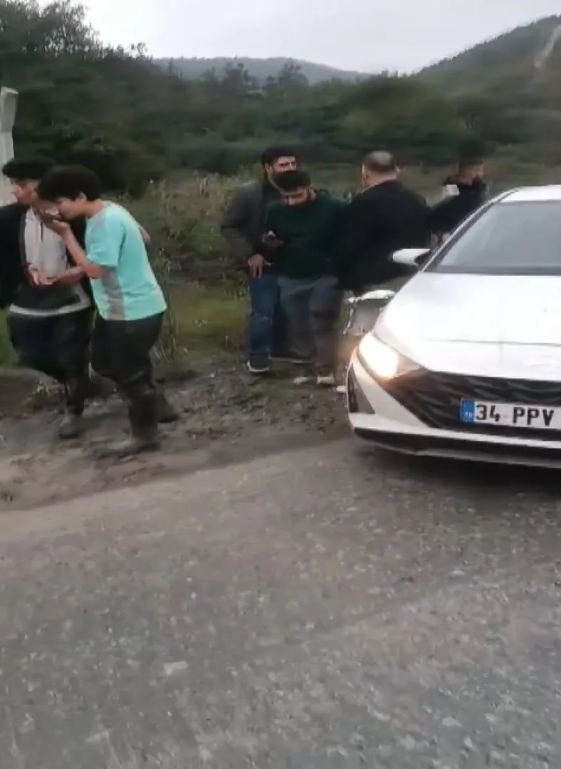 Arnavutköy'de dehşet anları: Otomobilin çarptığı atın bacağı araca saplandı