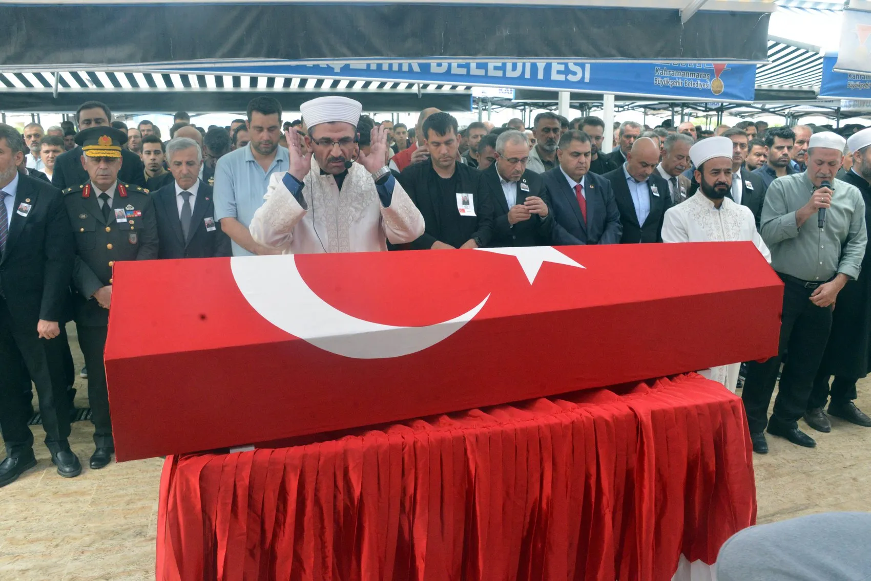 Kahramanmaraş'ta hüzünlü veda: Şehit Yusuf Güneş son yolculuğuna uğurlandı