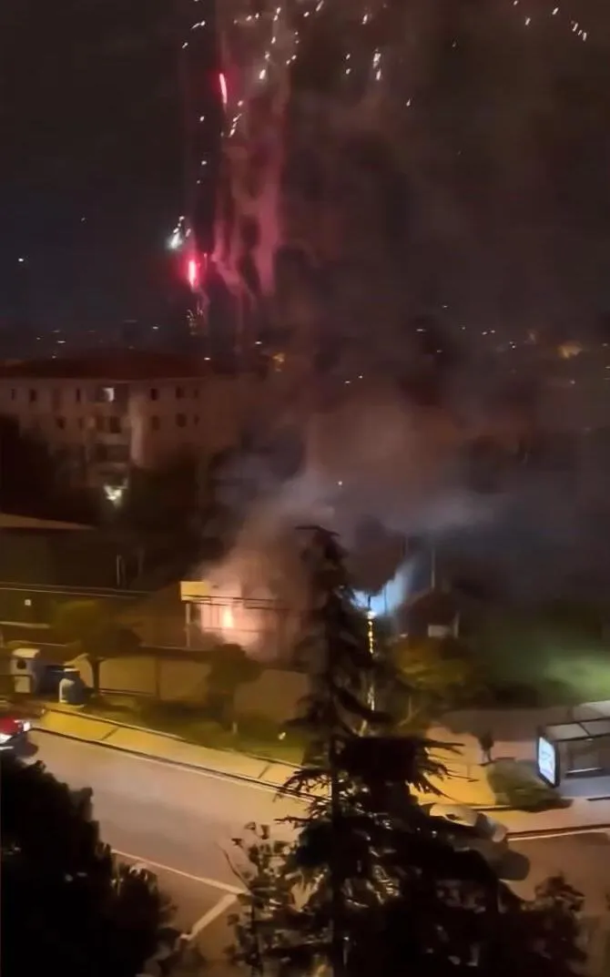 Beşiktaş’ta gece yarısı havai fişekli eğlence polise takıldı: Kaçış planı kısa sürdü