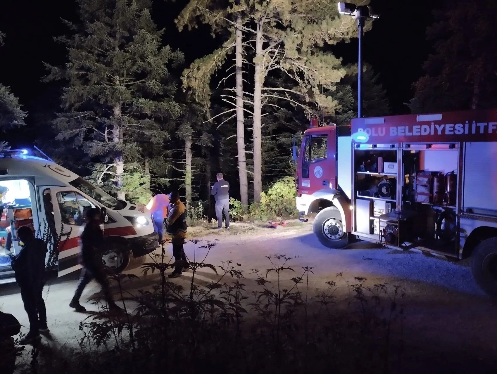 Bolu'da yayla yolunda dehşet anları: 100 metrelik uçuruma yuvarlanan araçtan mucizevi kurtuluş