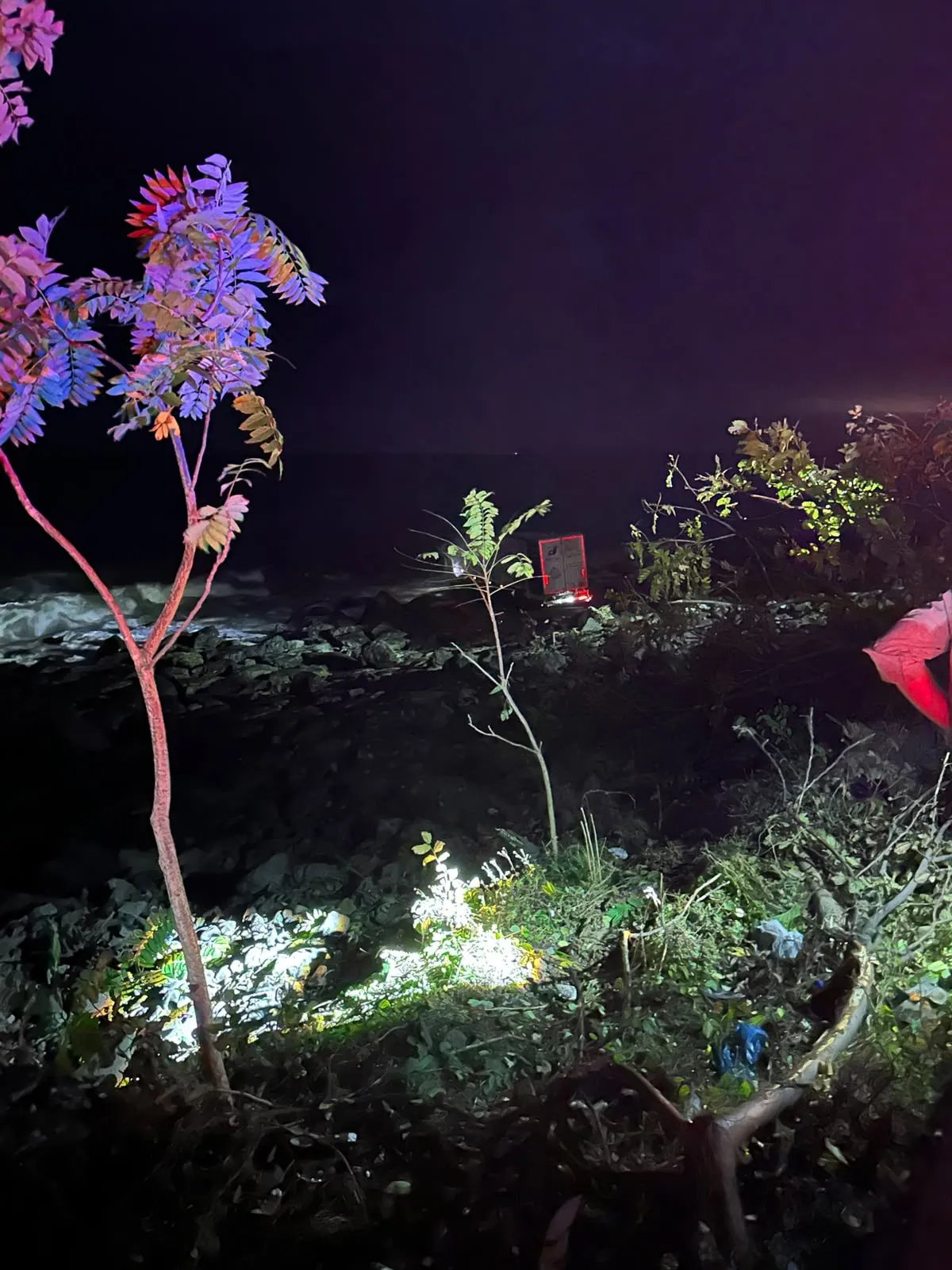 Karadeniz'in hırçın dalgaları bekliyordu: TIR denize düşmekten son anda kurtuldu