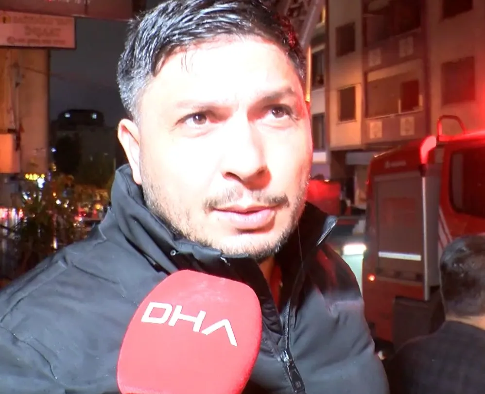 Küçükçekmece'de kentsel dönüşüm bekleyen binada korku dolu anlar