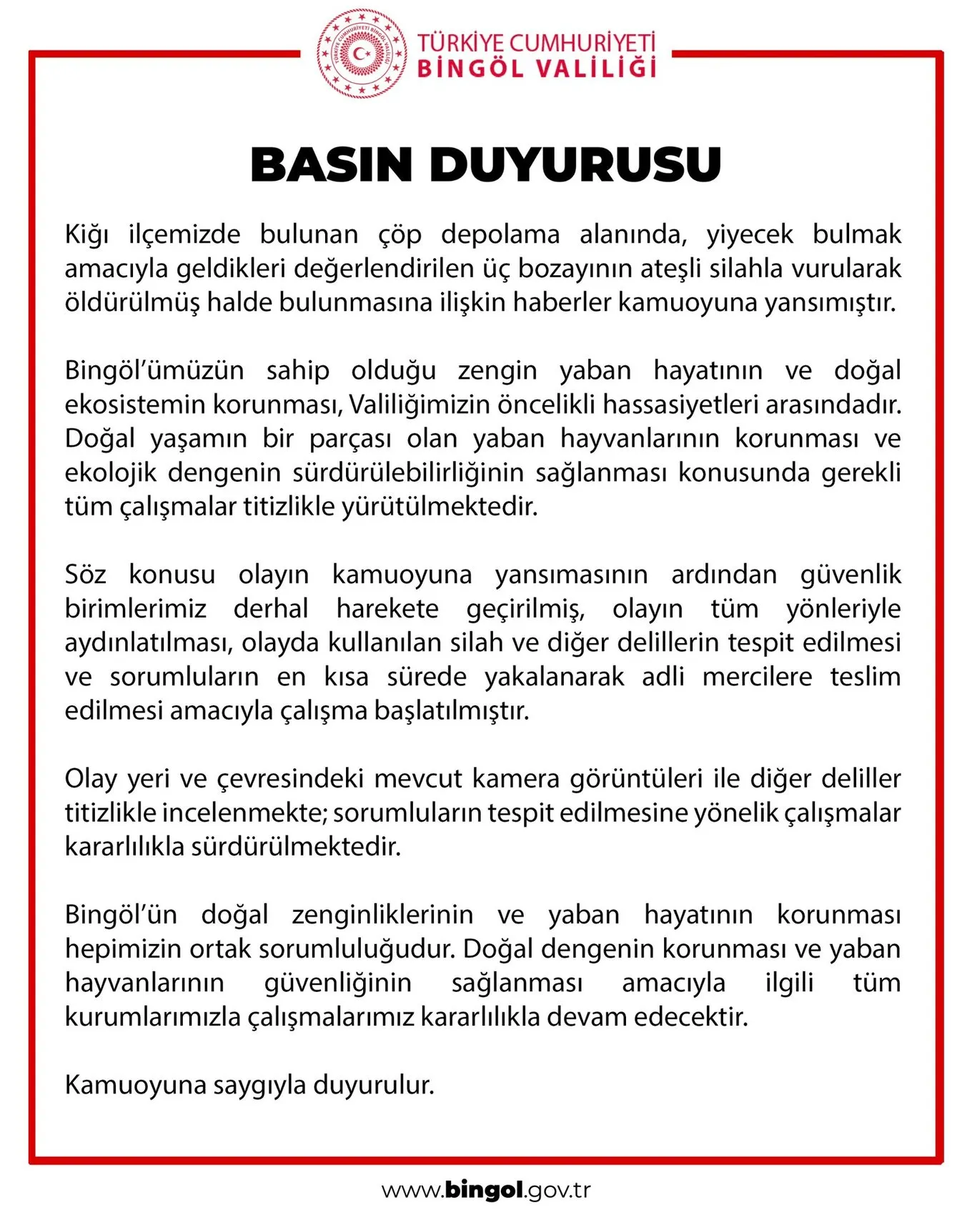 Bingöl'de Vahşi Katliam: Çöp Tesisinde Üç Bozayı Kurşunlanarak Öldürüldü