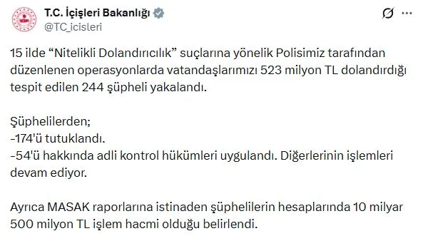 Dijital ağlarda dev vurgun: 15 ilde eş zamanlı operasyonla çökertildiler