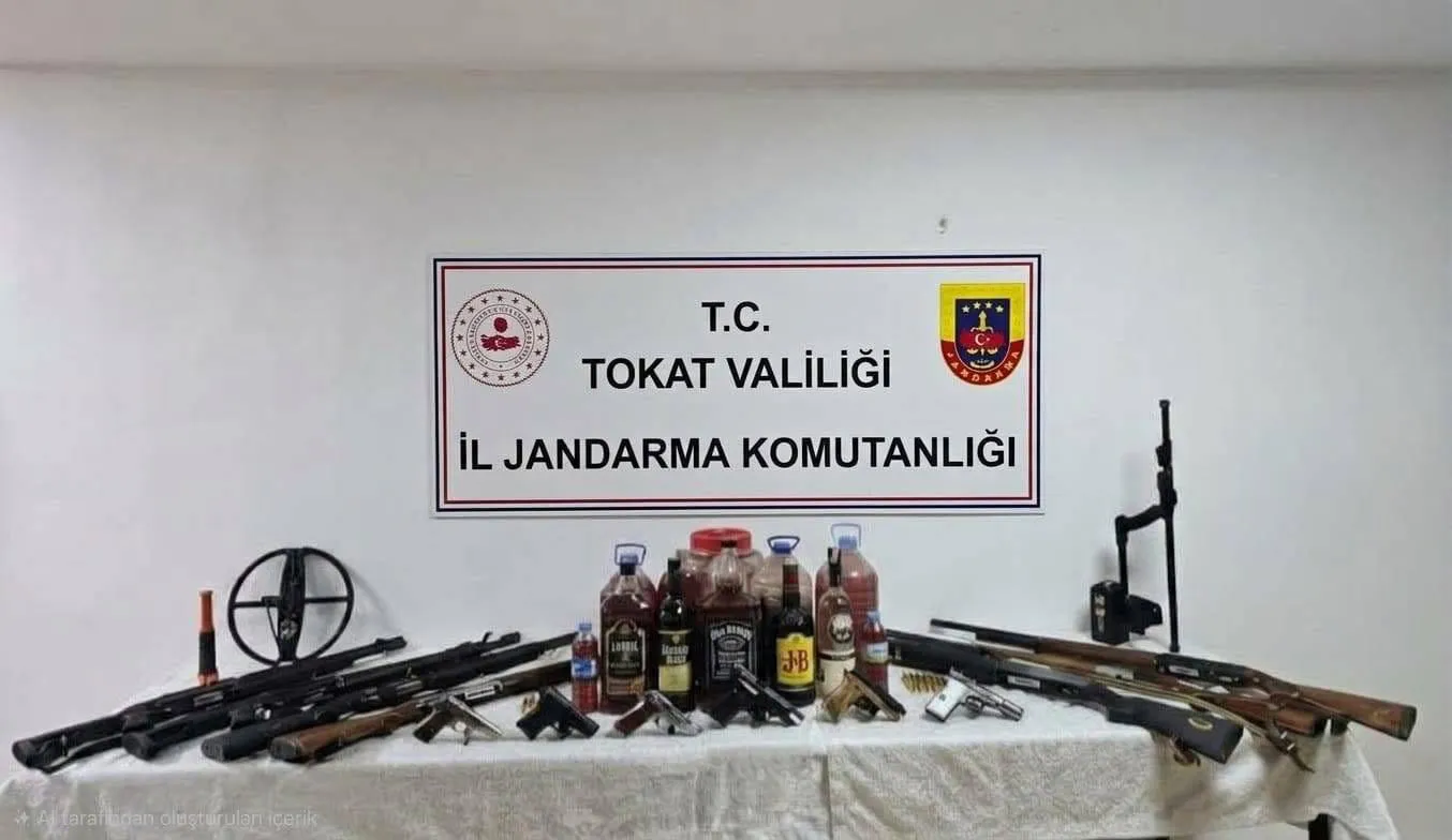 Tokat genelinde eş zamanlı baskın: Silah kaçakçılarına ağır darbe