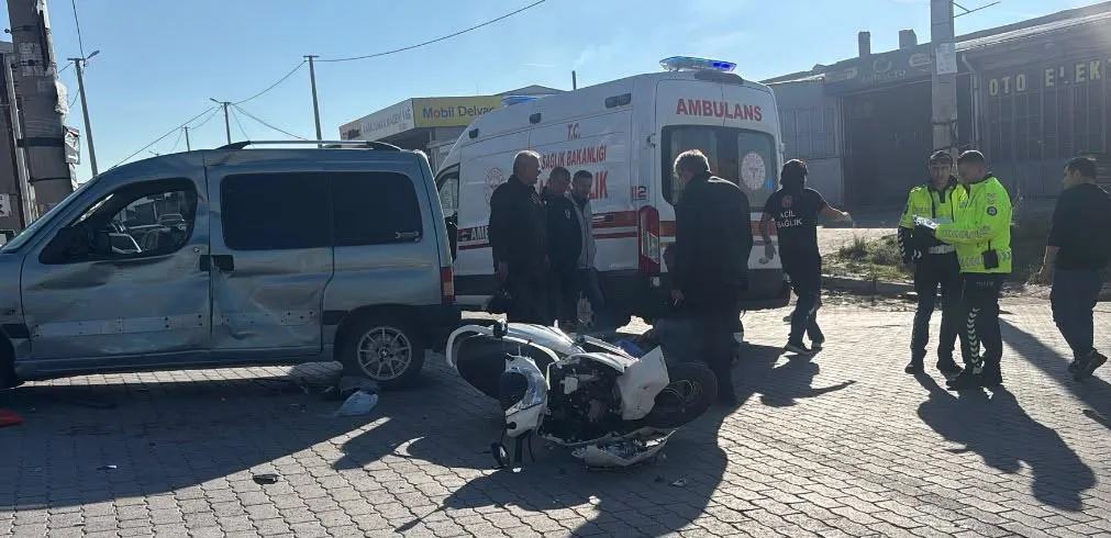 Tavşanlı'da Sanayi Sitesi'nde korkutan kaza: İki genç yaralandı