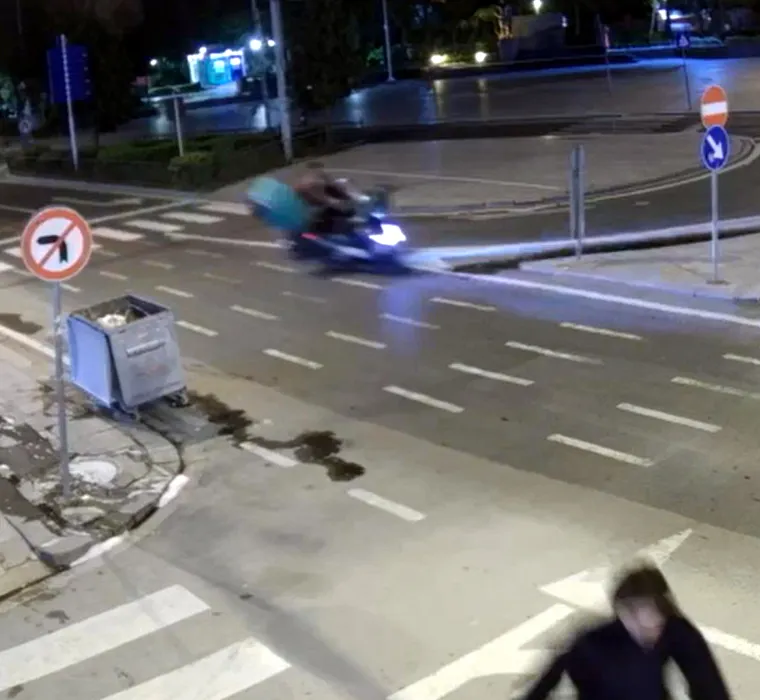 Çorlu'da gece yarısı dehşeti: İki motosikletin çarpışma anı saniye saniye kaydedildi