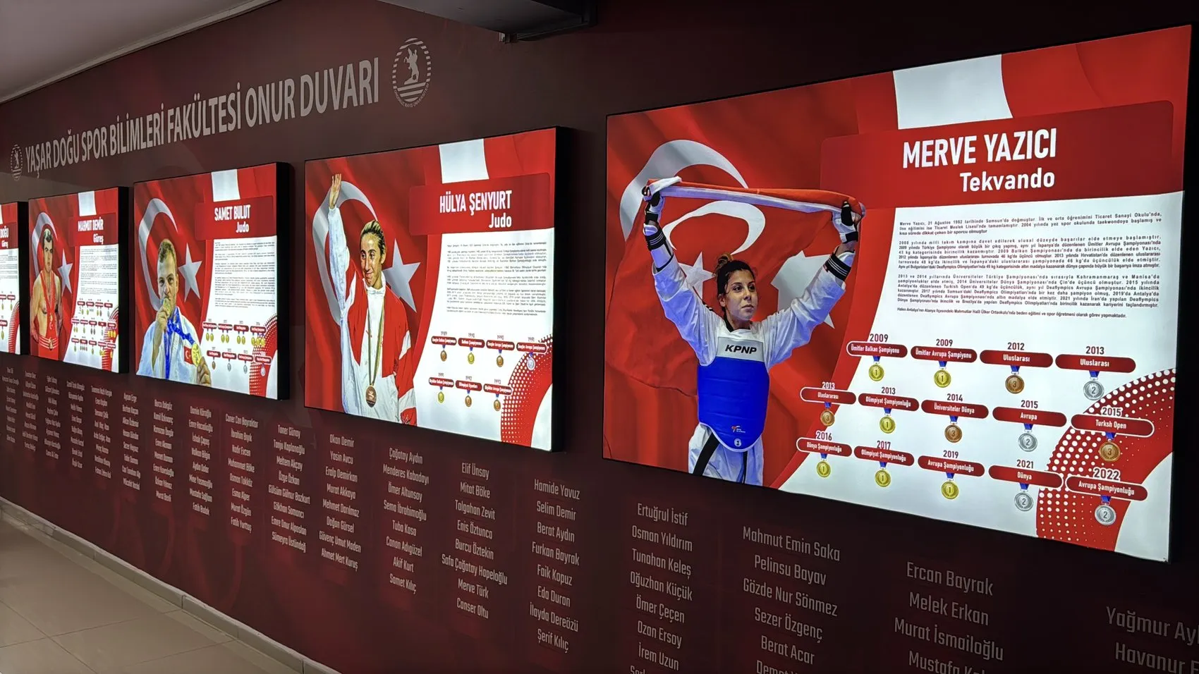 Samsun'da şampiyonların izi duvarda: Gelecek nesillere ilham olacak