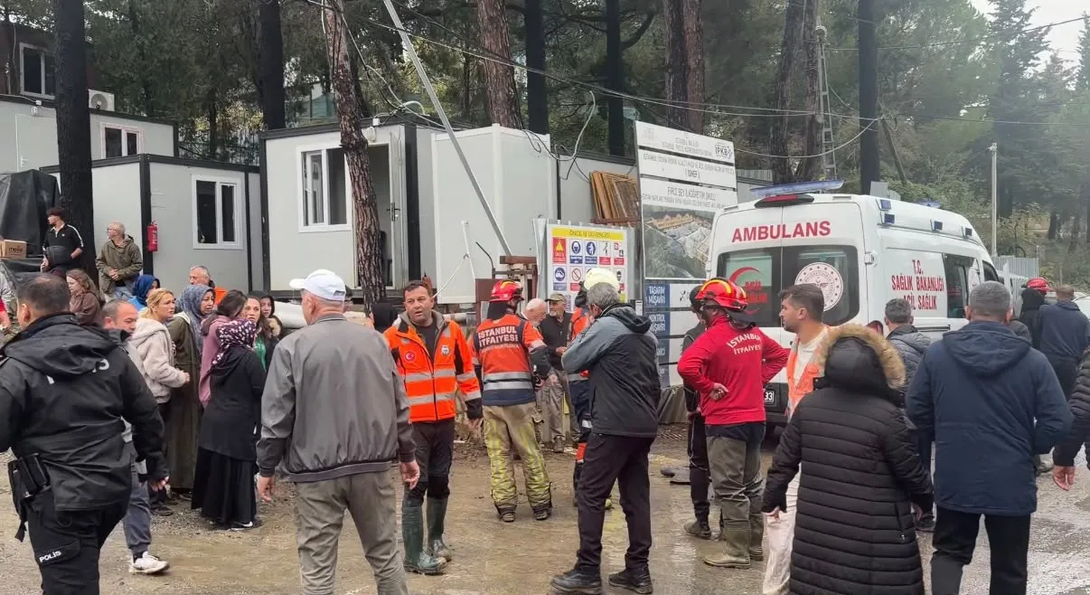 Beykoz'daki okul inşaatında sel felaketinin acı bilançosu: Bir işçi hayatını kaybetti