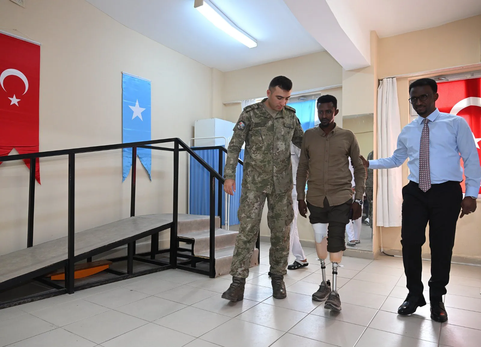 Somali'de Türk eli: Gazilerin yeniden yürüyebilmesi için büyük adım