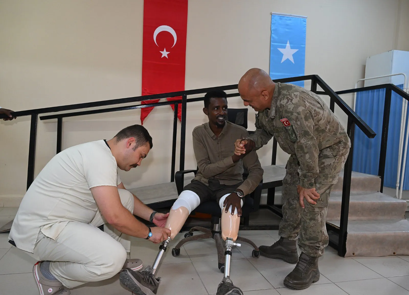 Somali'de Türk eli: Gazilerin yeniden yürüyebilmesi için büyük adım
