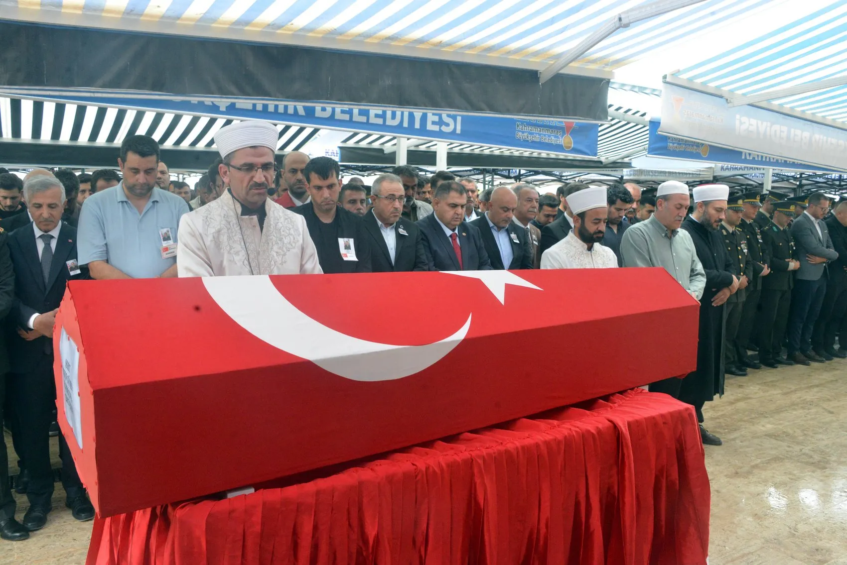 Kahramanmaraş'ta hüzünlü veda: Şehit Yusuf Güneş son yolculuğuna uğurlandı