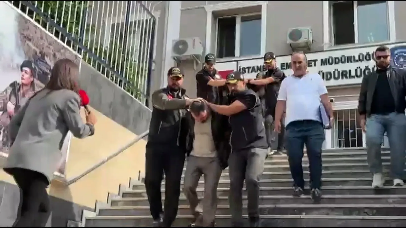 Maslak'ta dehşet dolu anlar: Ellerindeki bağlarla bekçiye sığındı