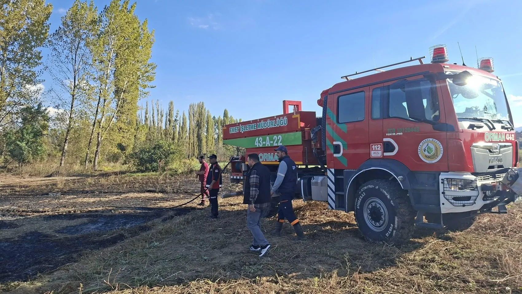 Hisarcık'ta korkutan alevler: Ekipler zamanla yarıştı