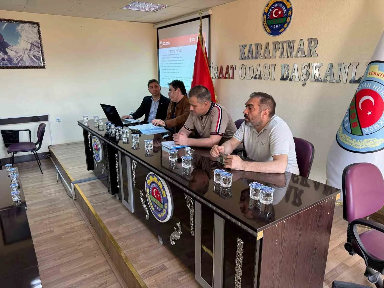 KONYA İL TARIM VE ORMAN MÜDÜRLÜĞÜ TARAFINDAN DÜZENLENEN KIRSAL KALKINMA YATIRIMLARININ DESTEKLENMESİ PROGRAMI 17. ETAP BİLGİLENDİRME TOPLANTILARI, KARAPINAR VE EREĞLİ İLÇELERİNDE GERÇEKLEŞTİRİLDİ.