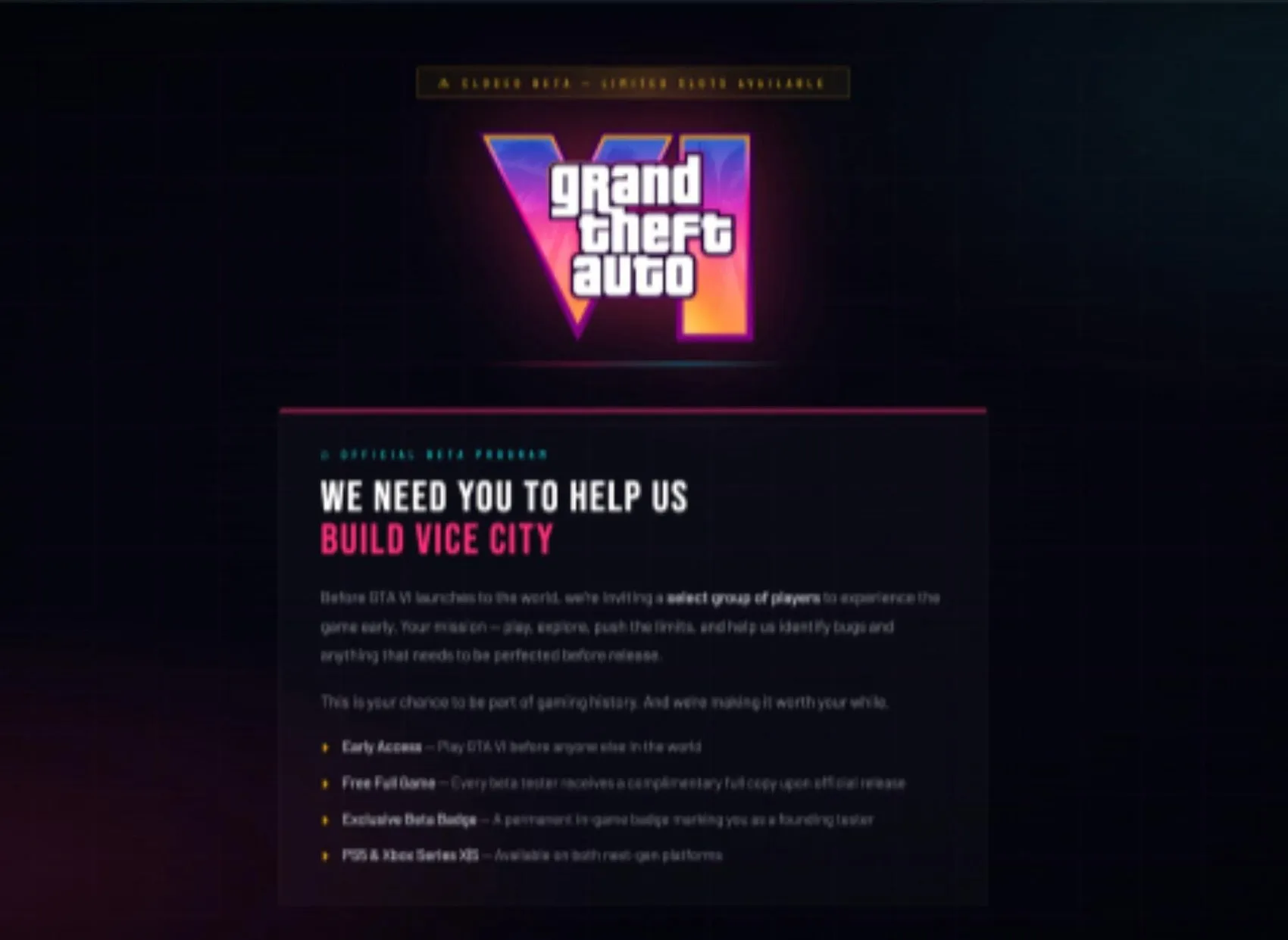 gta 6 beta, key ve kodlara dikkat