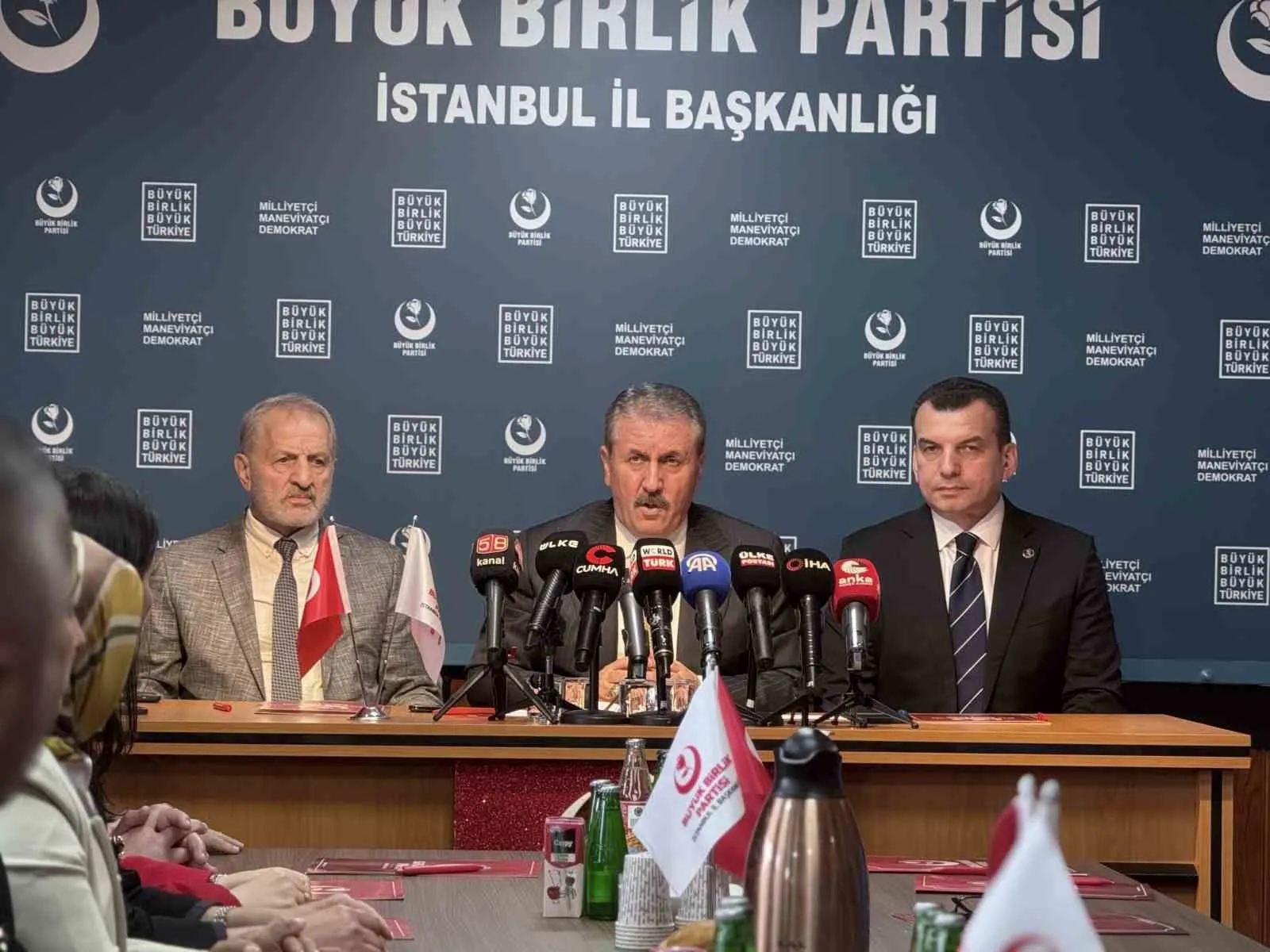 BBP GENEL BAŞKANI DESTİCİ GÜNDEME DAİR AÇIKLAMALARDA BULUNDU.