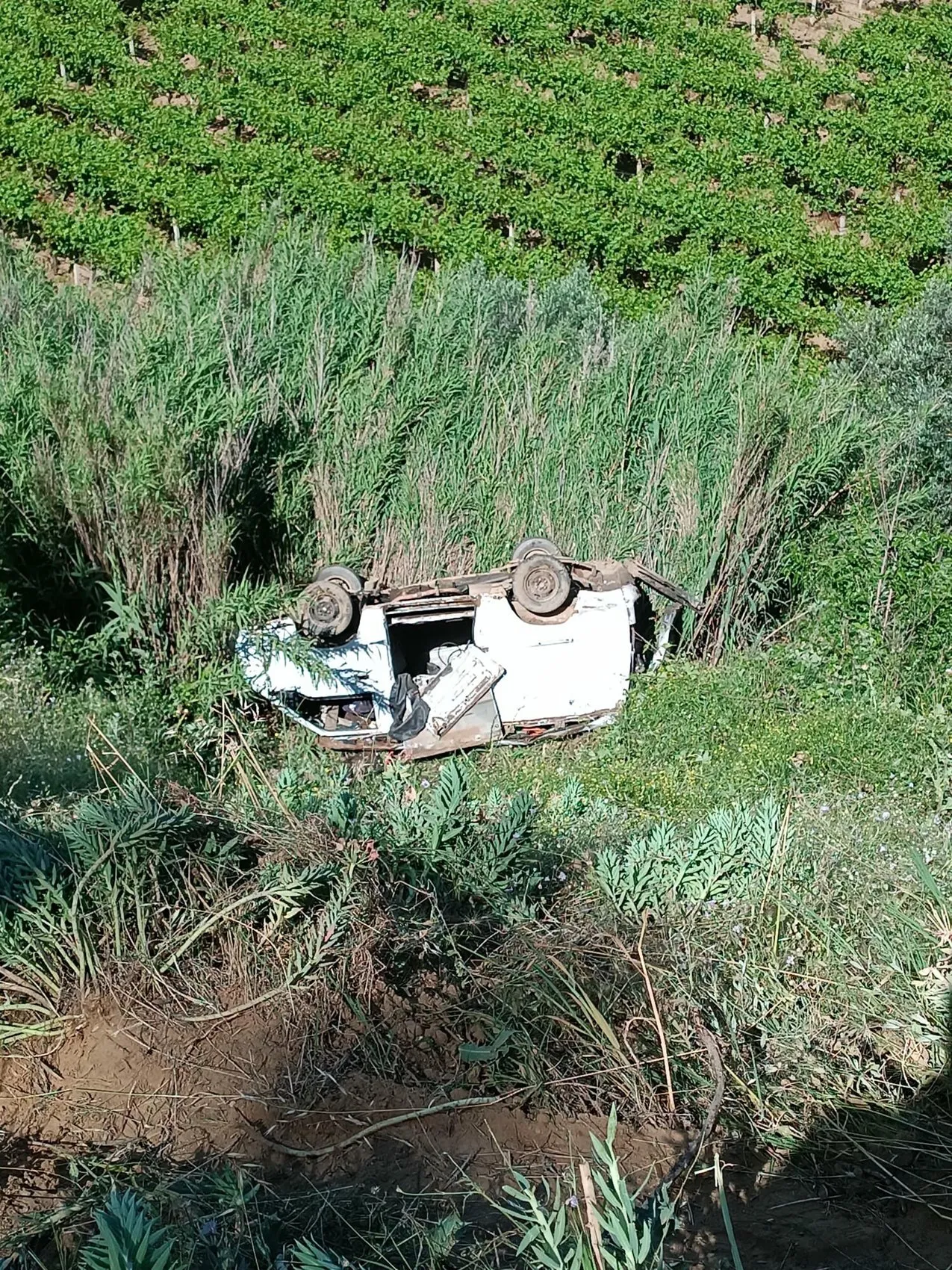 Manisa'da uçuruma yuvarlanan aracın sürücüsü hayatını kaybetti