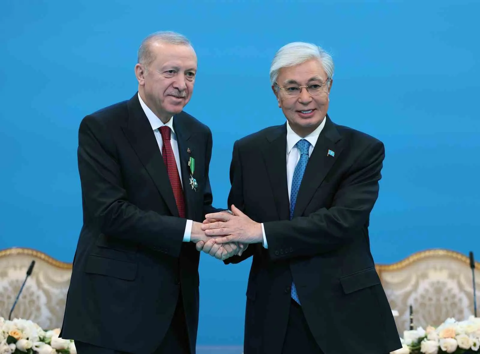 CUMHURBAŞKANI RECEP TAYYİP ERDOĞAN'IN ASTANA ZİYARETİ ÇERÇEVESİNDE TÜRKİYE İLE KAZAKİSTAN ARASINDA 13 ANLAŞMA İMZALANDI.