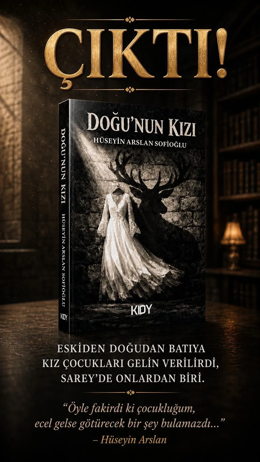 GAZETECİ, YAZAR HÜSEYİN ARSLAN TOPLUMUN KANAYAN YARASI OLAN ÇOCUK GELİNLER VE YOKSULLUK GERÇEĞİNİ İLİKLERİNE KADAR HİSSETTİRECEK MERAKLA BEKLENEN YENİ ROMANI “DOĞUNUN KIZI” OKURLARIYLA BULUŞTU.