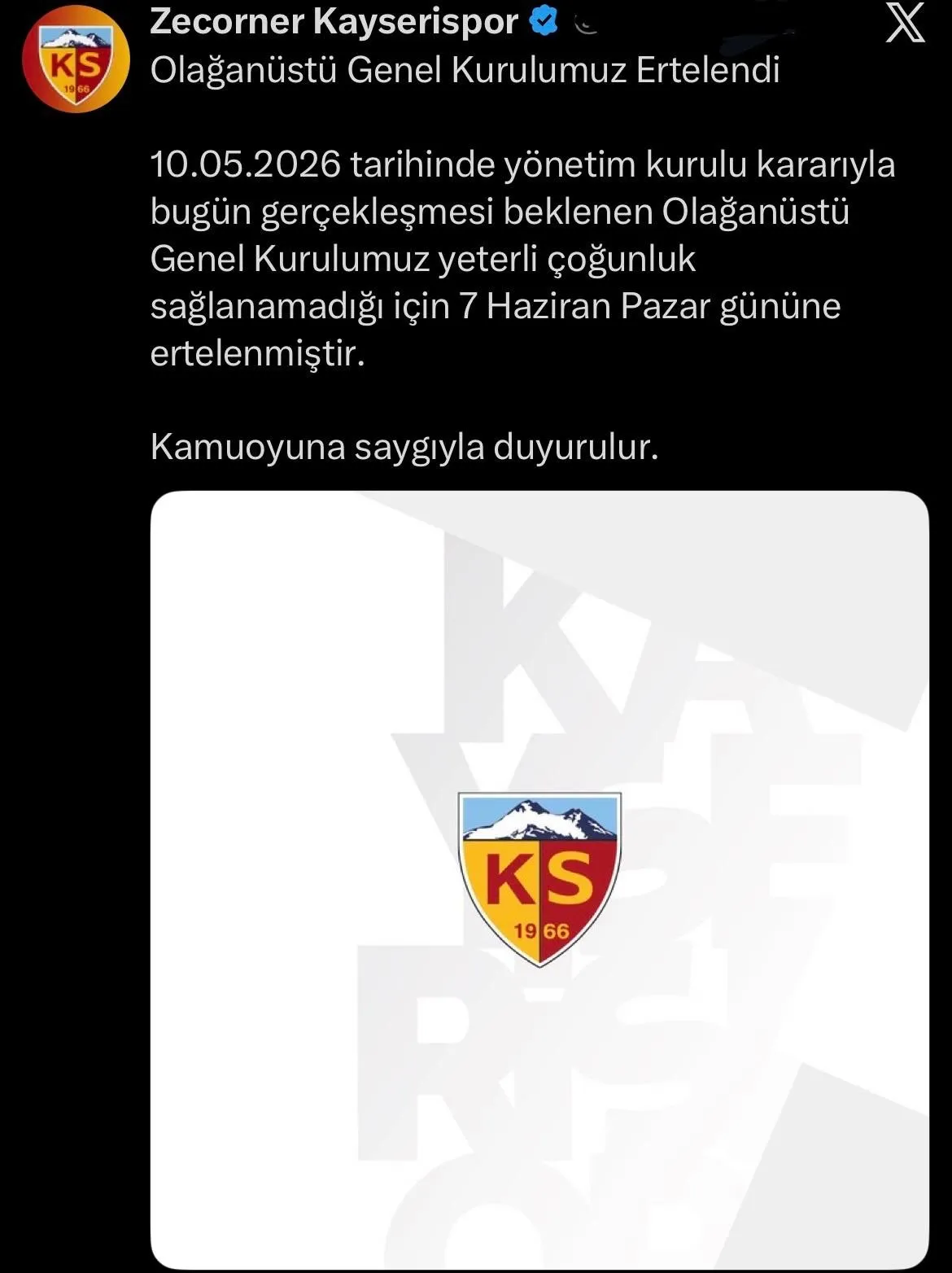 Kayserispor yönetimi için sandık haftaya kaldı