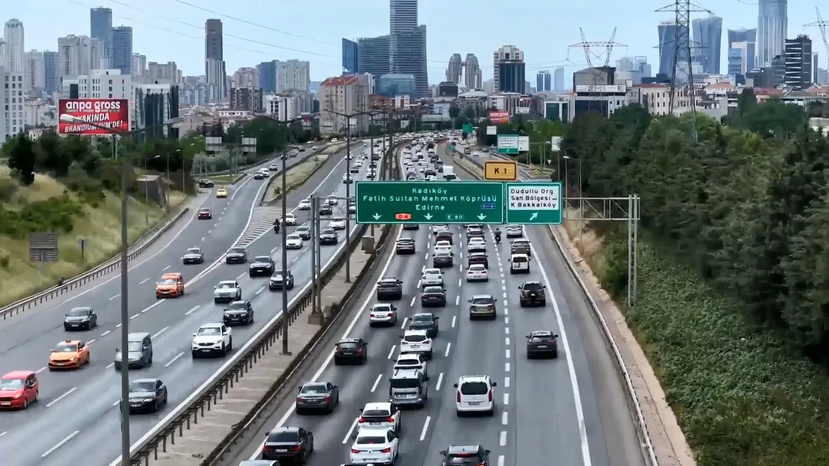 İstanbul yolunda bayram dönüşü çilesi başladı