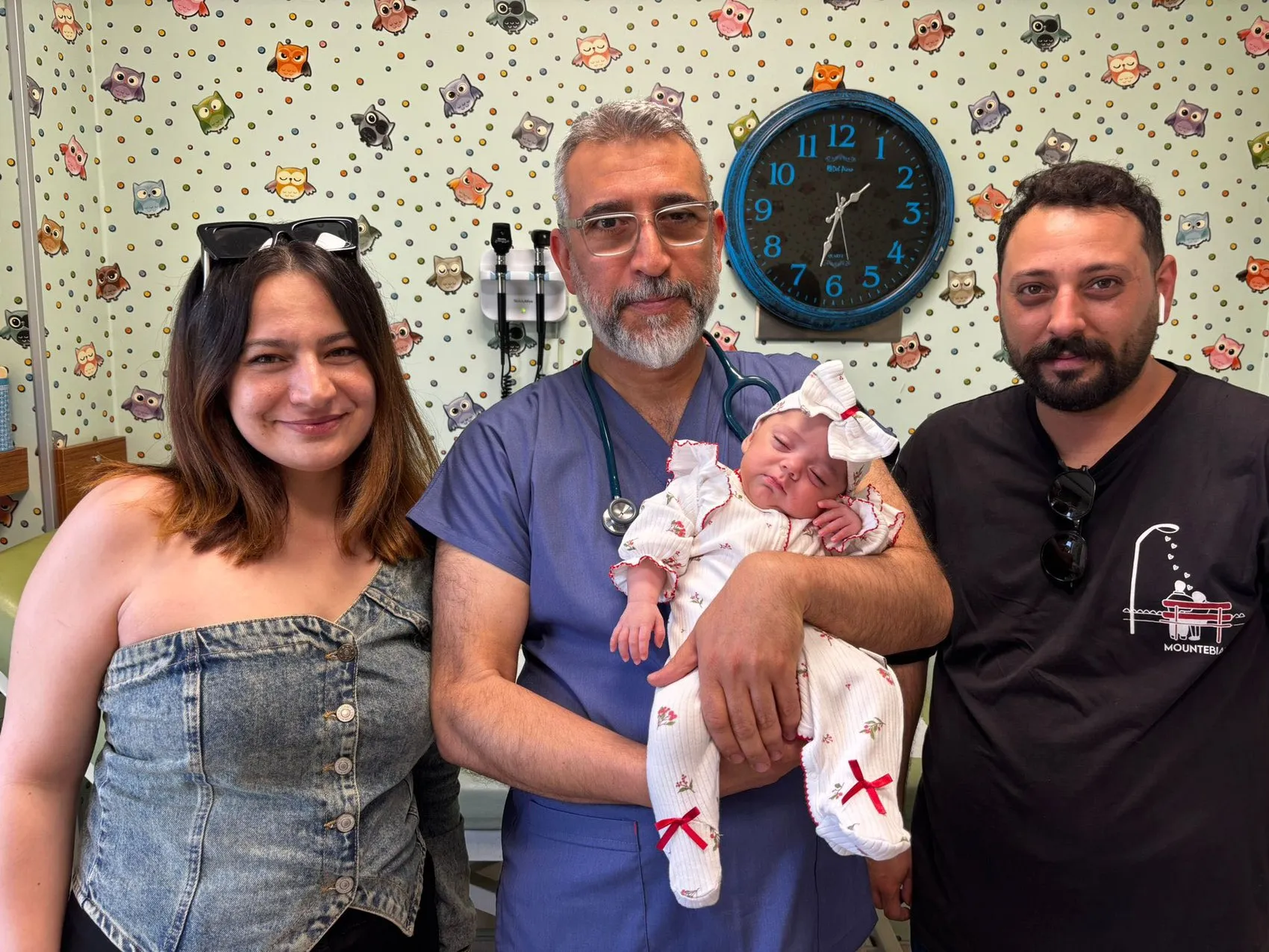 650 gramlık mucize Leyla bebek ailesine kavuştu