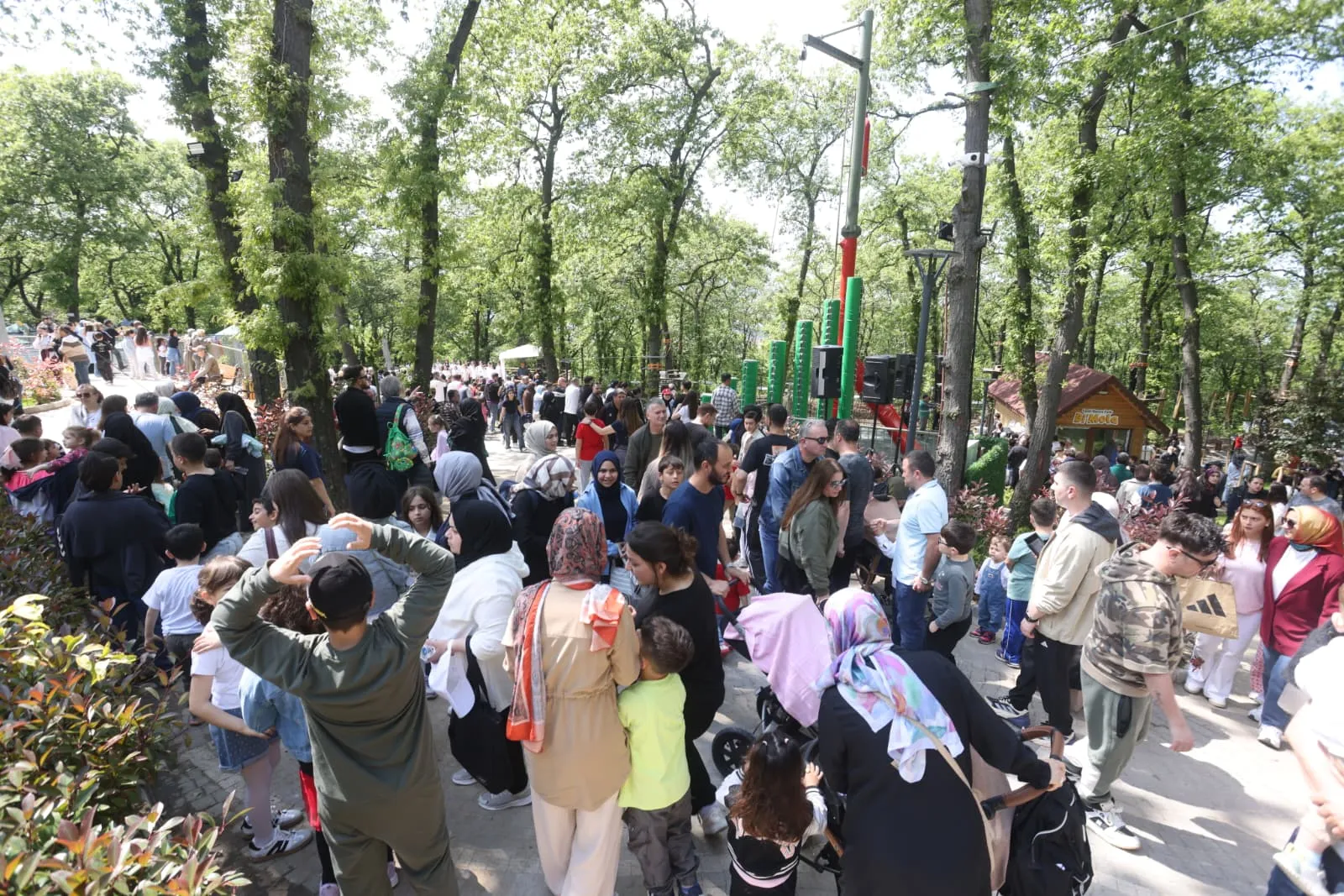 Samsun’daki dev macera parkına ziyaretçi akını