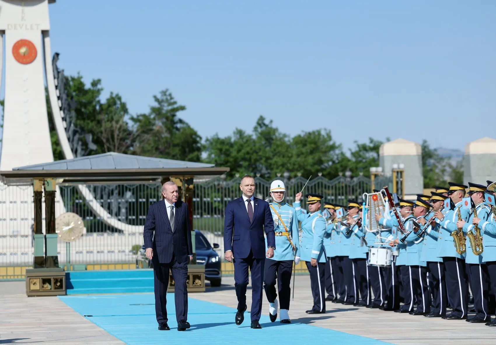 Erdoğan Polonyalı mevkidaşını Beştepe’de ağırladı