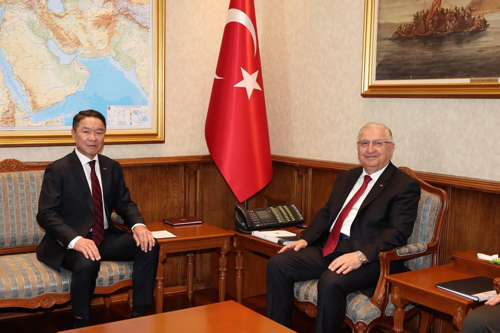 Bakan Güler Ankara’da Moğol mevkidaşını ağırladı
