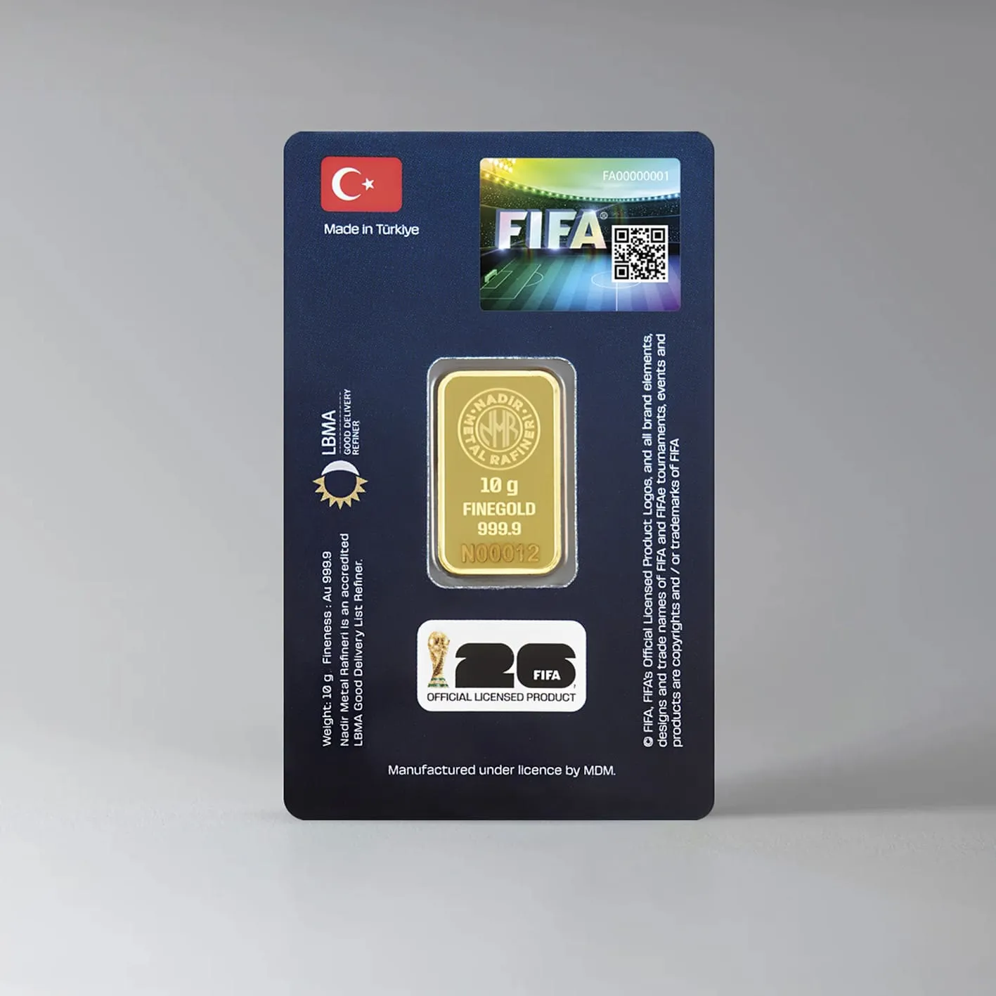 Dünya Kupası heyecanı altın külçelere işlendi