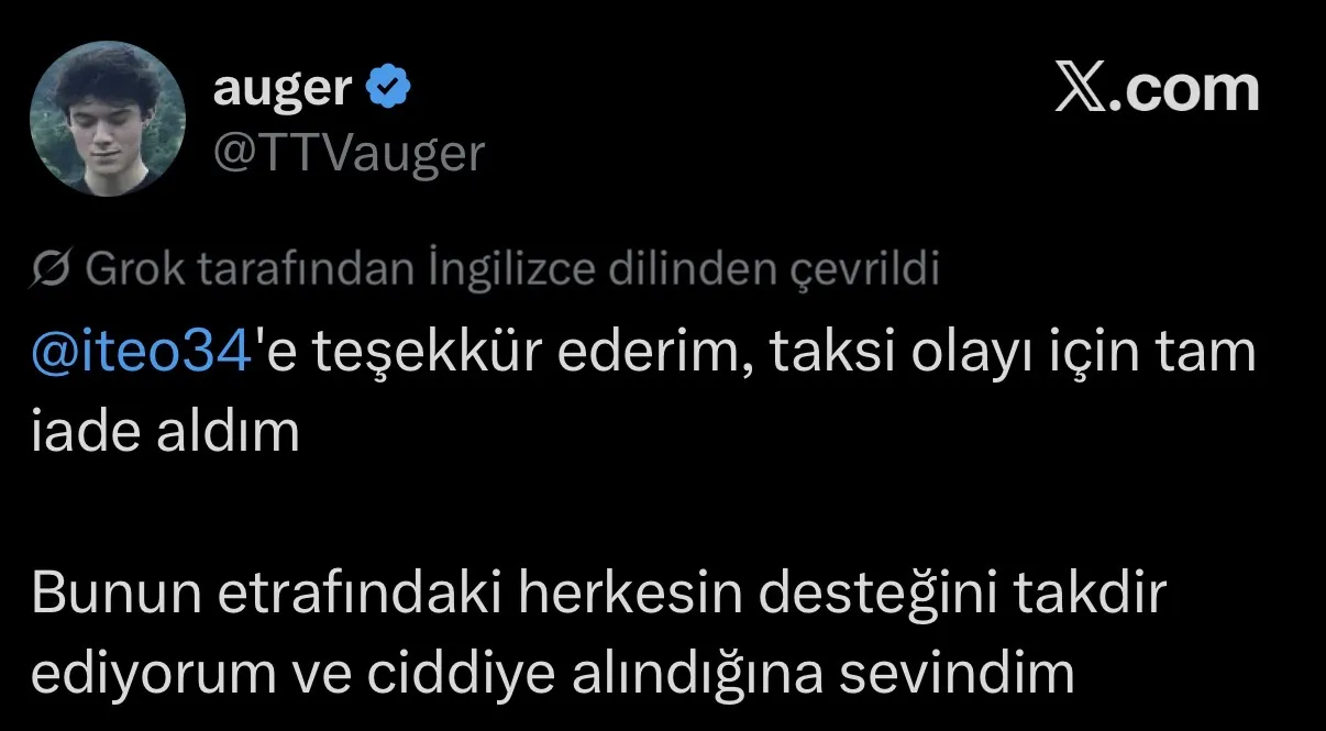 Taksicinin fazla ücret aldığı ABD'li yayıncıya parasını geri verdiler